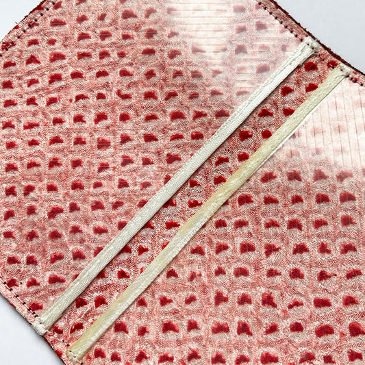 Leather Cardholder: Circle Heart 08