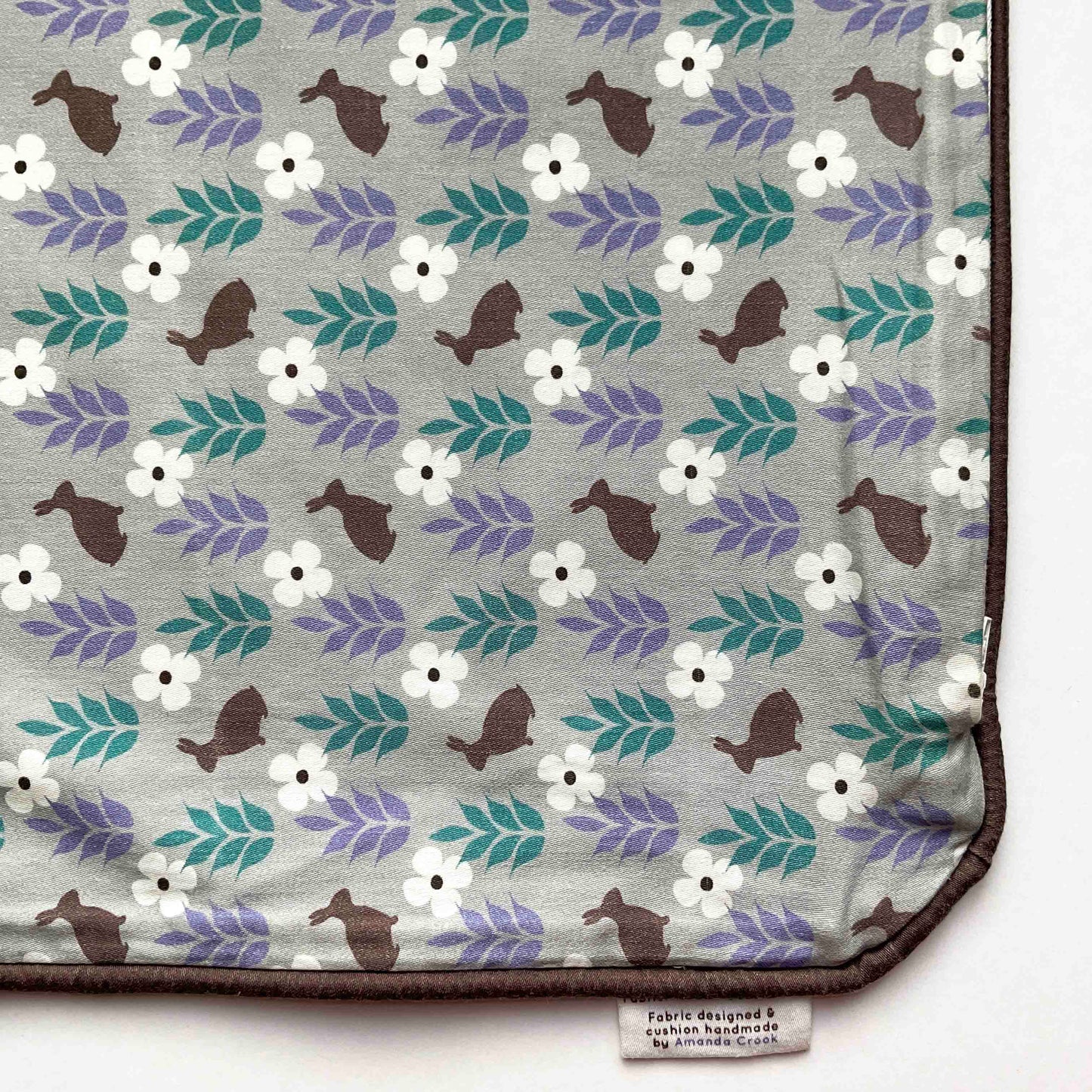 Cotton Sateen Cushion Cover: Rabbit • Desdemona (Small)