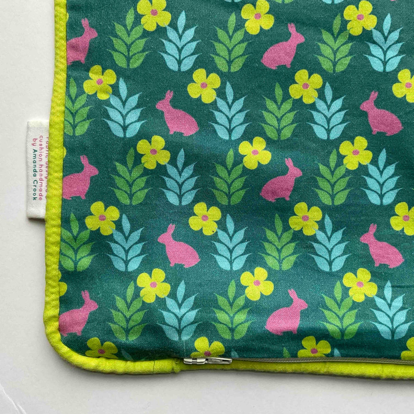 Cotton Sateen Cushion Cover: Rabbit • Viola (Small)