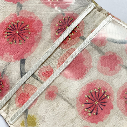 Leather Cardholder: Flower 1-01