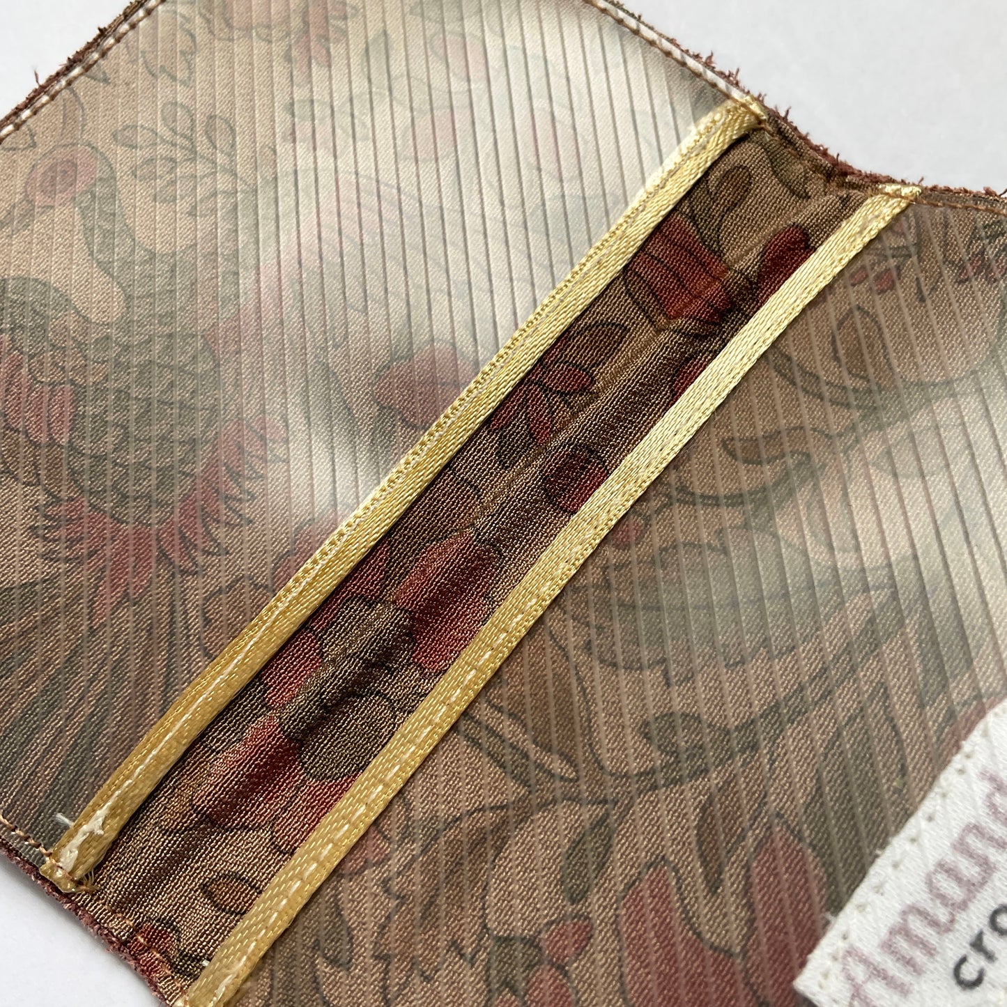 Leather Cardholder: Flower 1-02