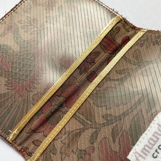 Leather Cardholder: Flower 1-02