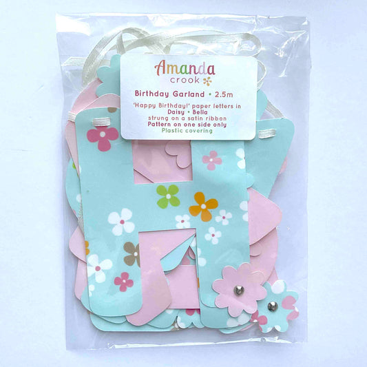 Garland: Happy Birthday: Daisy • Bella