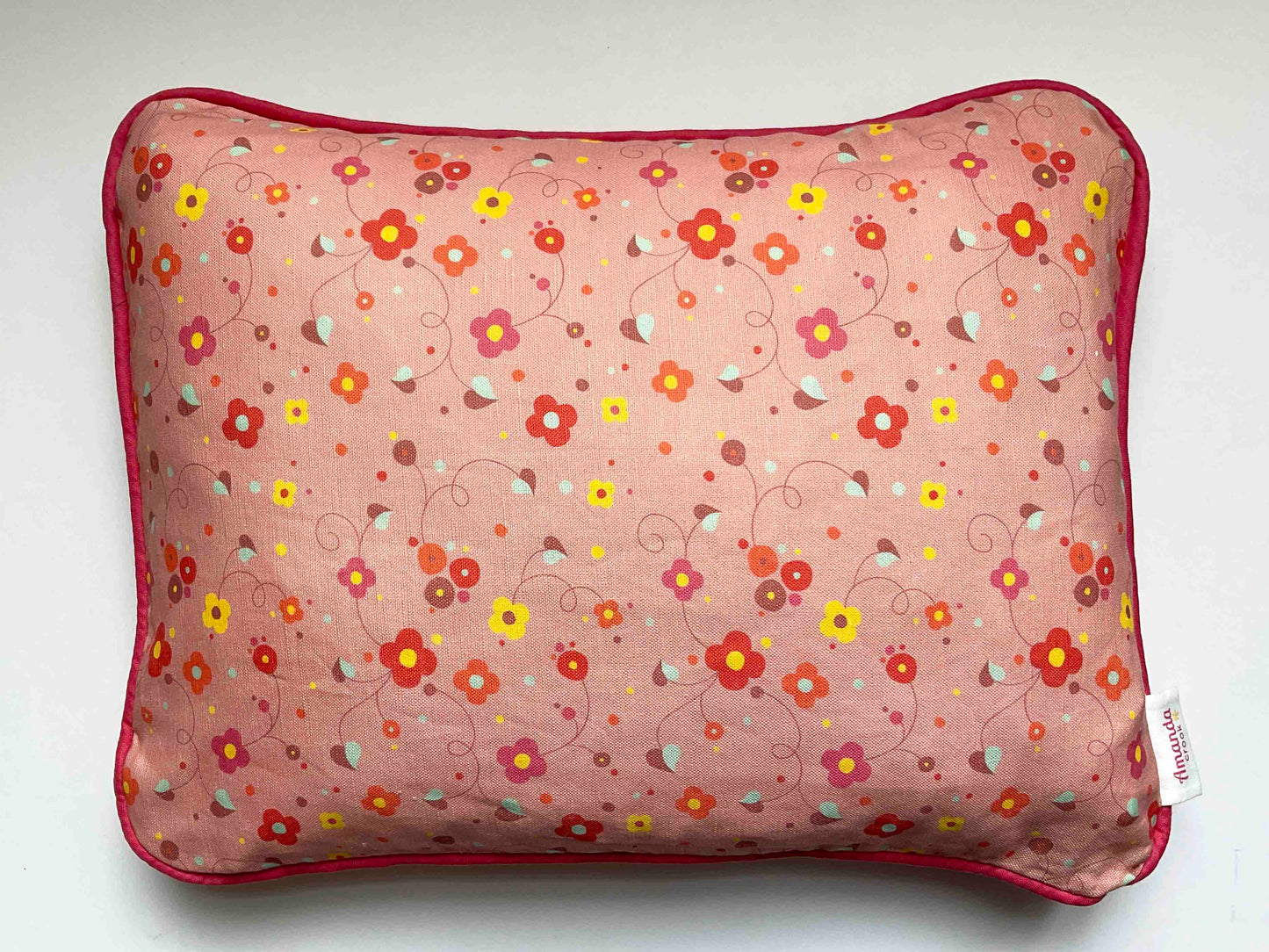 Linen-Cotton Cushion Cover: Blossom • Patience (Small)