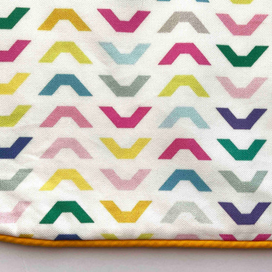 Linen-Cotton Cushion Cover: Chevron • Taze (Small)