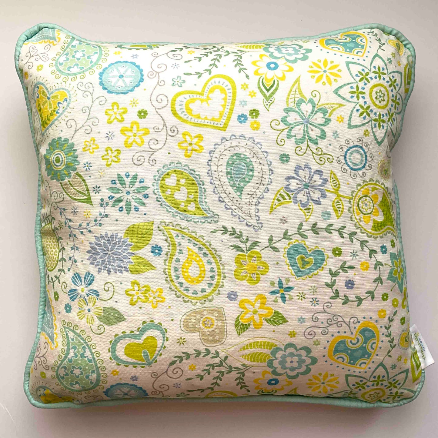 Linen-Cotton Cushion Cover: Paisley • Lucetta (Small)