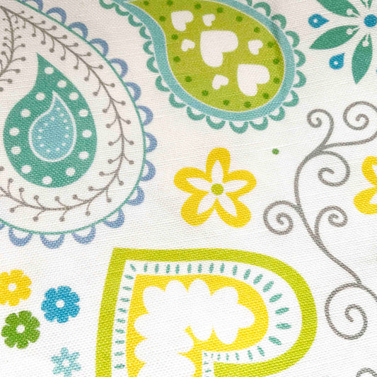 Linen-Cotton Cushion Cover: Paisley • Lucetta (Small)