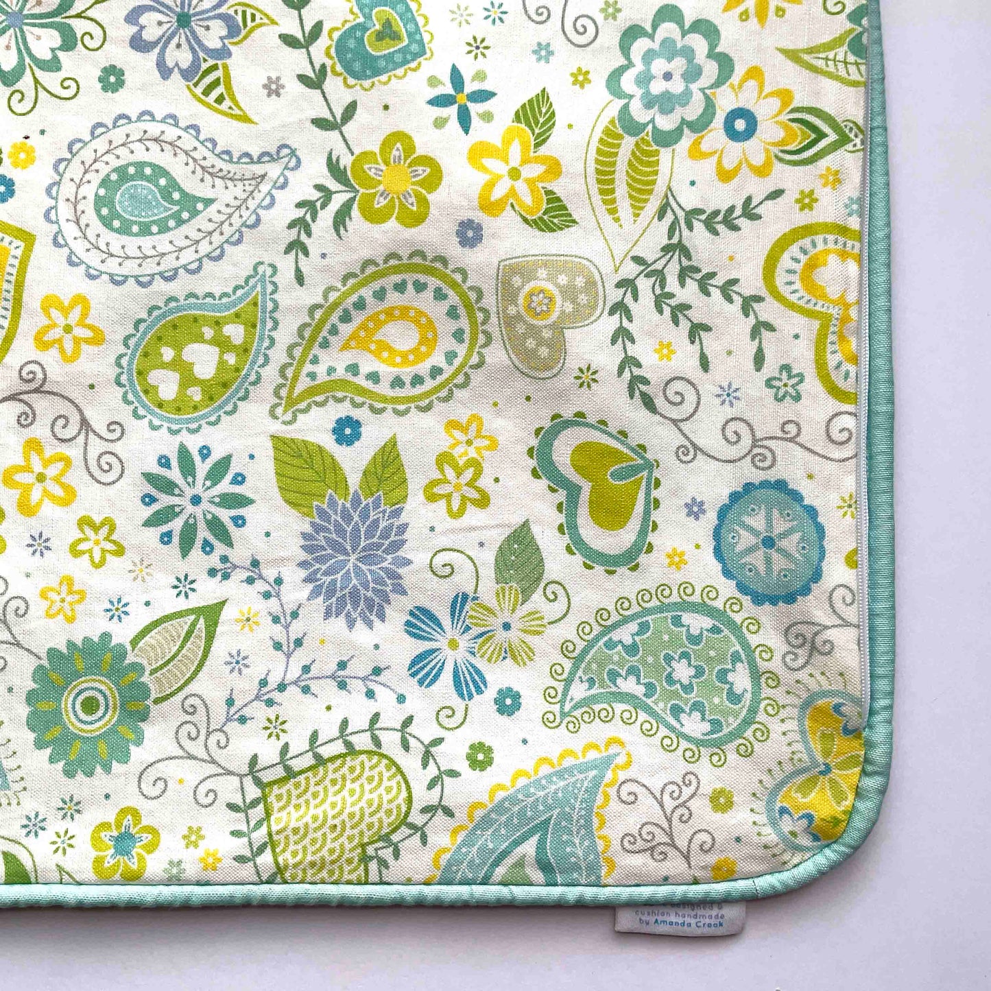 Linen-Cotton Cushion Cover: Paisley • Lucetta (Small)