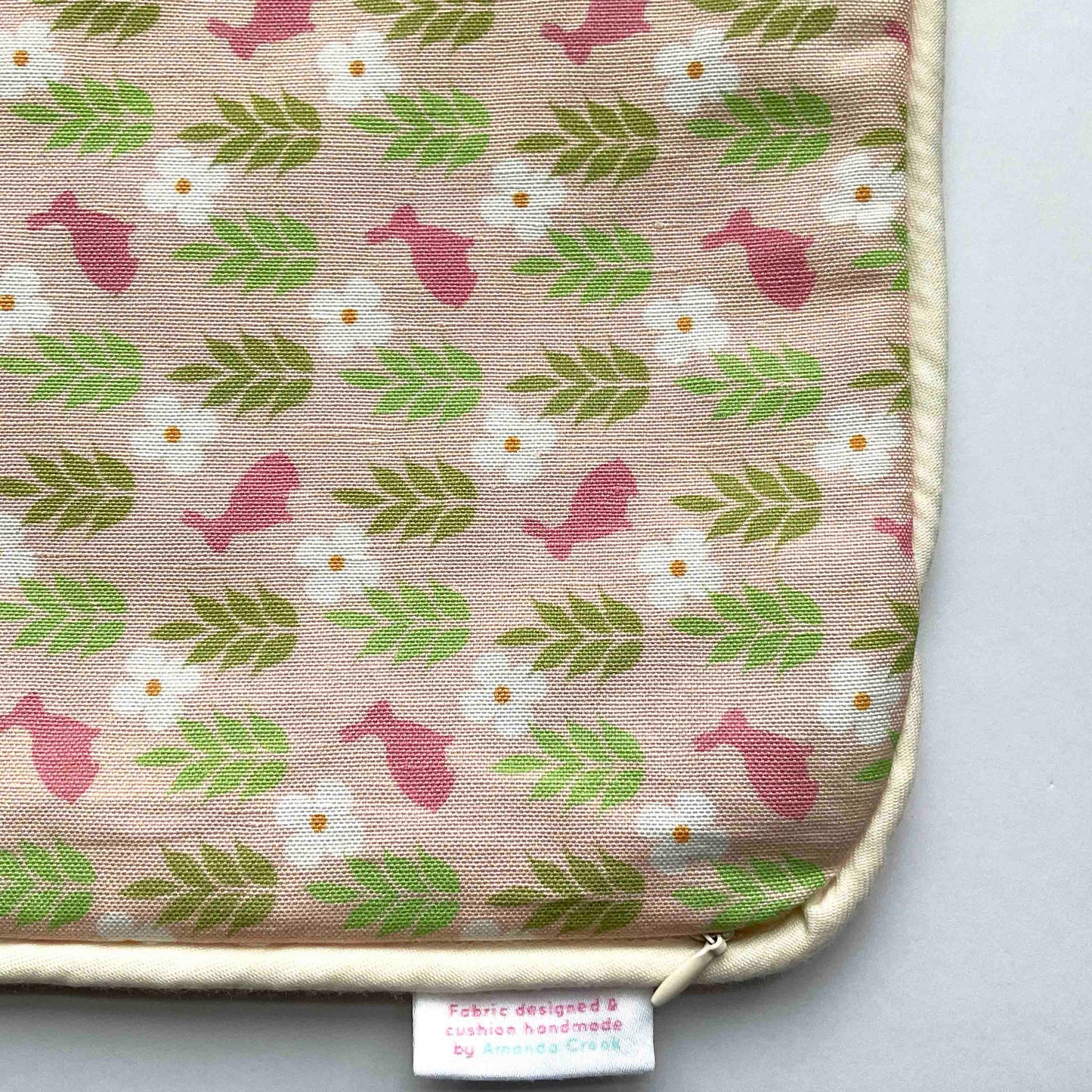 Linen-Cotton Cushion Cover: Rabbit • Imogen (Small)