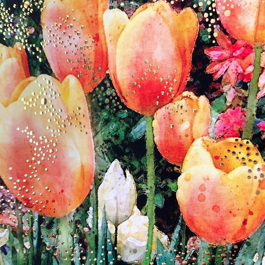 Blank: Orange Tulips 1