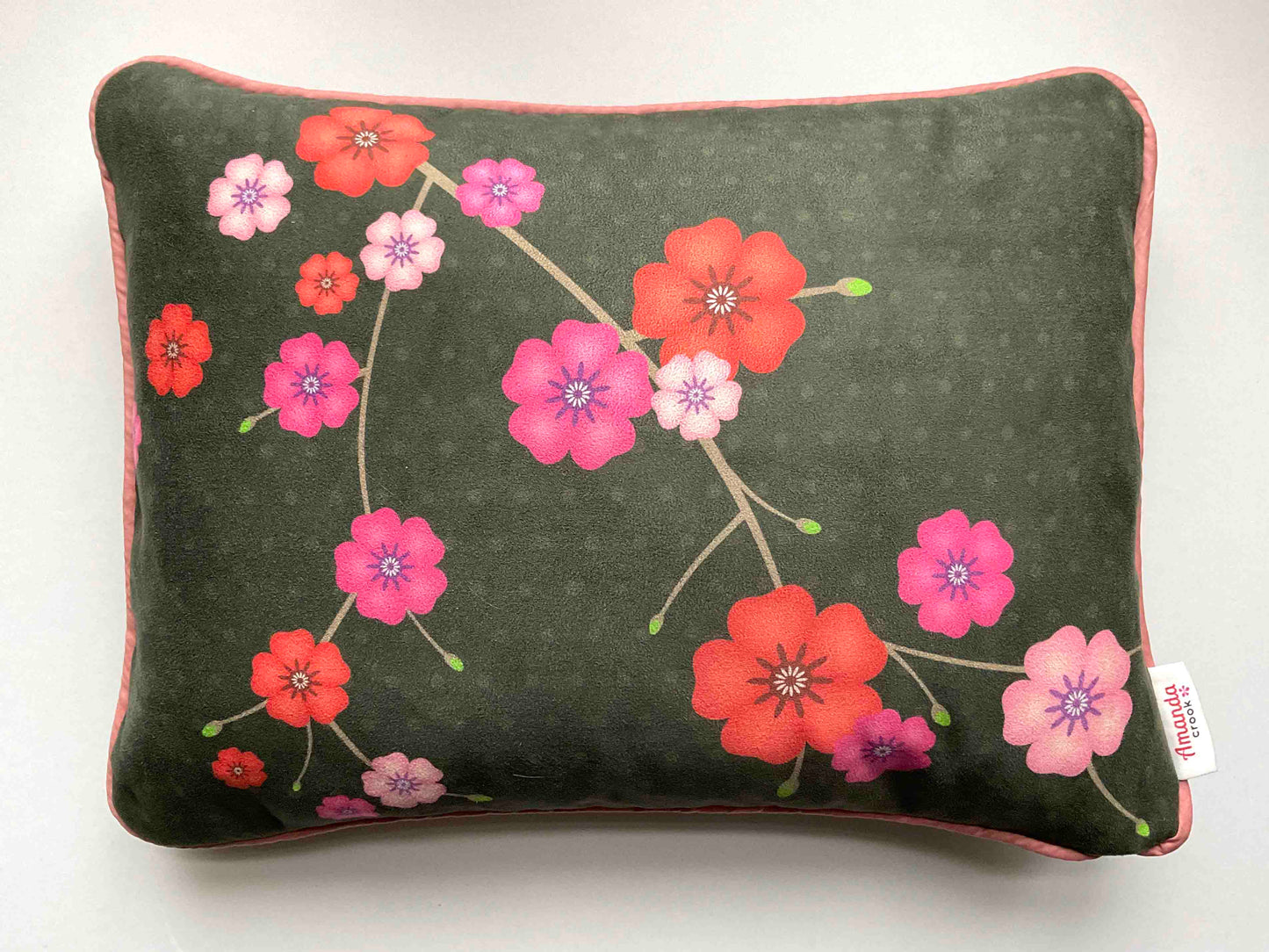 Suede Cushion Cover: Cherry Blossom (Small)