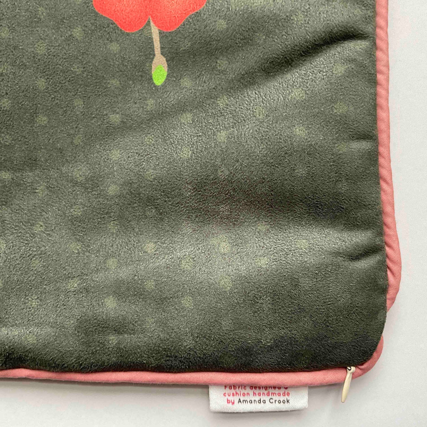 Suede Cushion Cover: Cherry Blossom (Small)