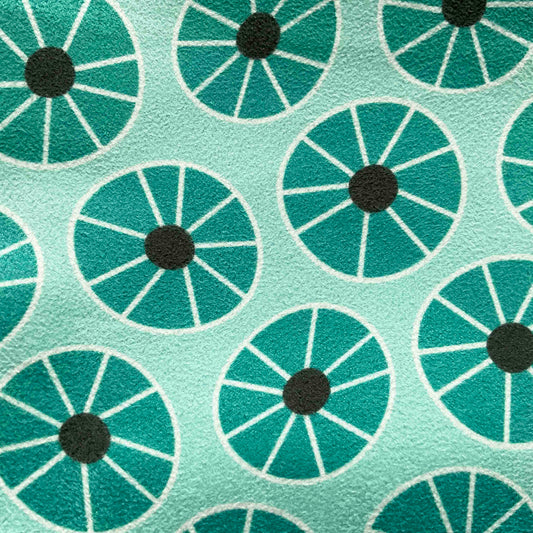 Suede Cushion Cover: Radial • Blue (Small)