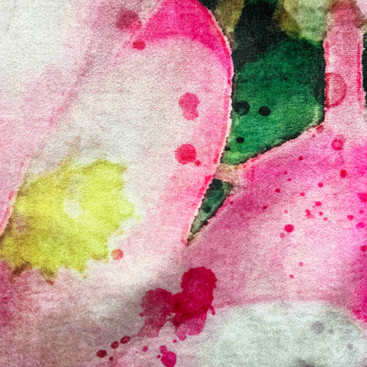 Velvet Cushion Cover: Begonia 1 (Large)