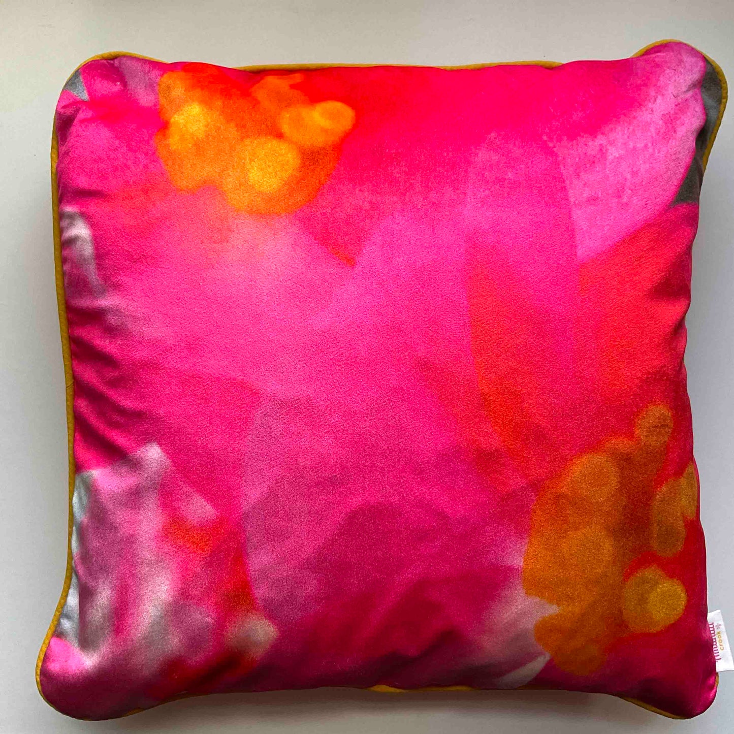Velvet Cushion Cover: Begonia 2 (Large)
