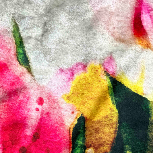 Velvet Cushion Cover: Bouquet 1 (Large)