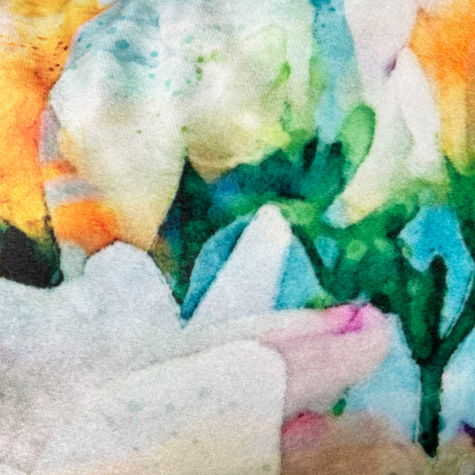 Velvet Cushion Cover: Freesia 1 (Small)