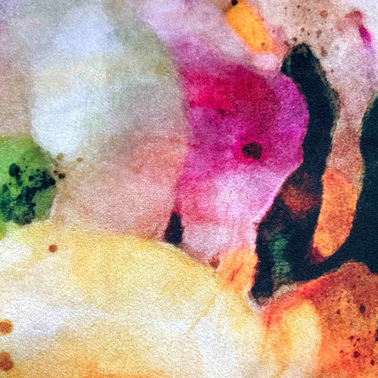 Velvet Cushion Cover: Freesia 2 (Large)