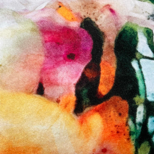 Velvet Cushion Cover: Freesia 2 (Small)