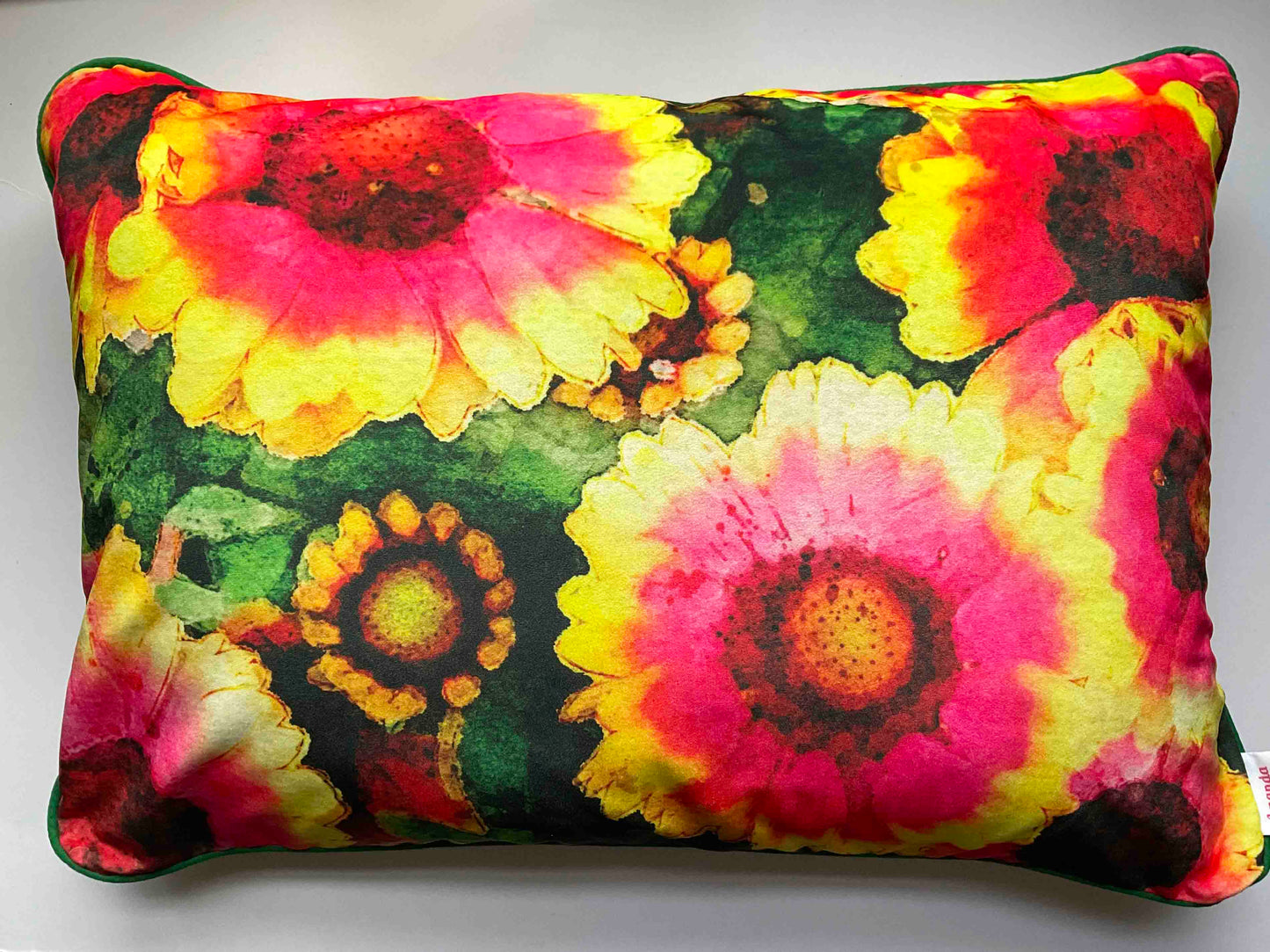 Velvet Cushion Cover: Gazanias 1 (Large)
