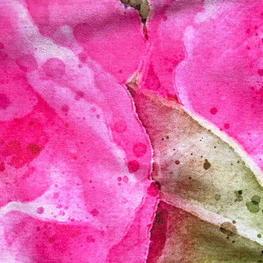 Velvet Cushion Cover: Oleander 1 (Large)