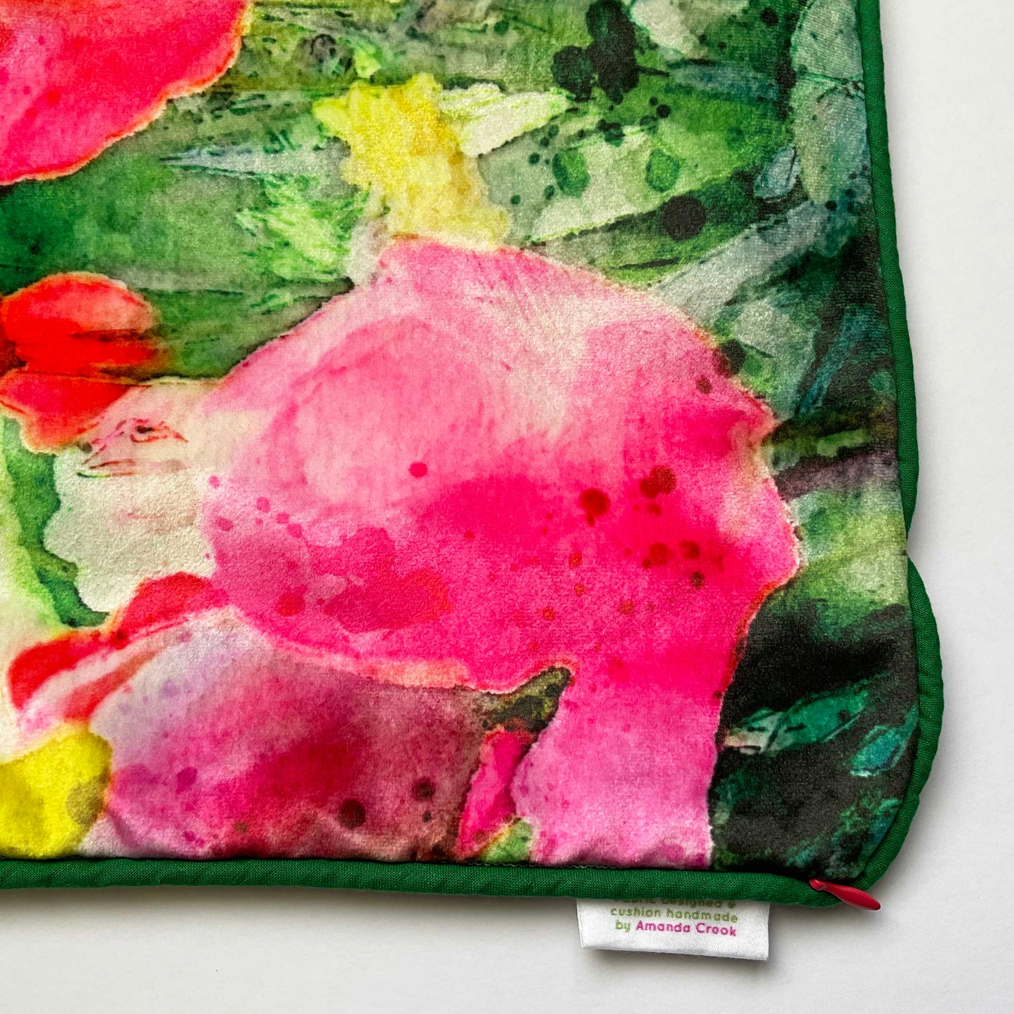 Velvet Cushion Cover: Tulips 1 (Small)