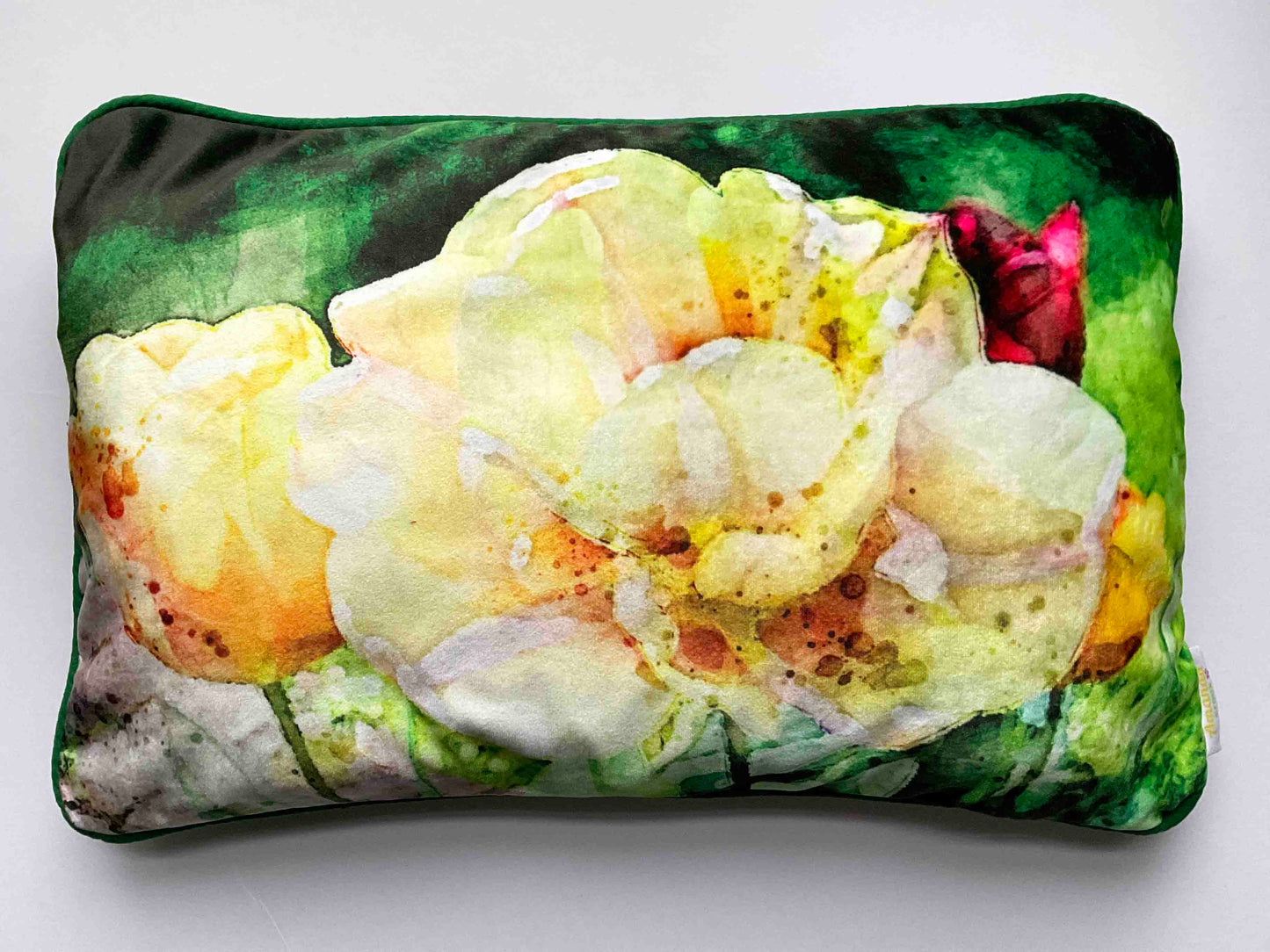 Velvet Cushion Cover: Tulips 2 (Small)