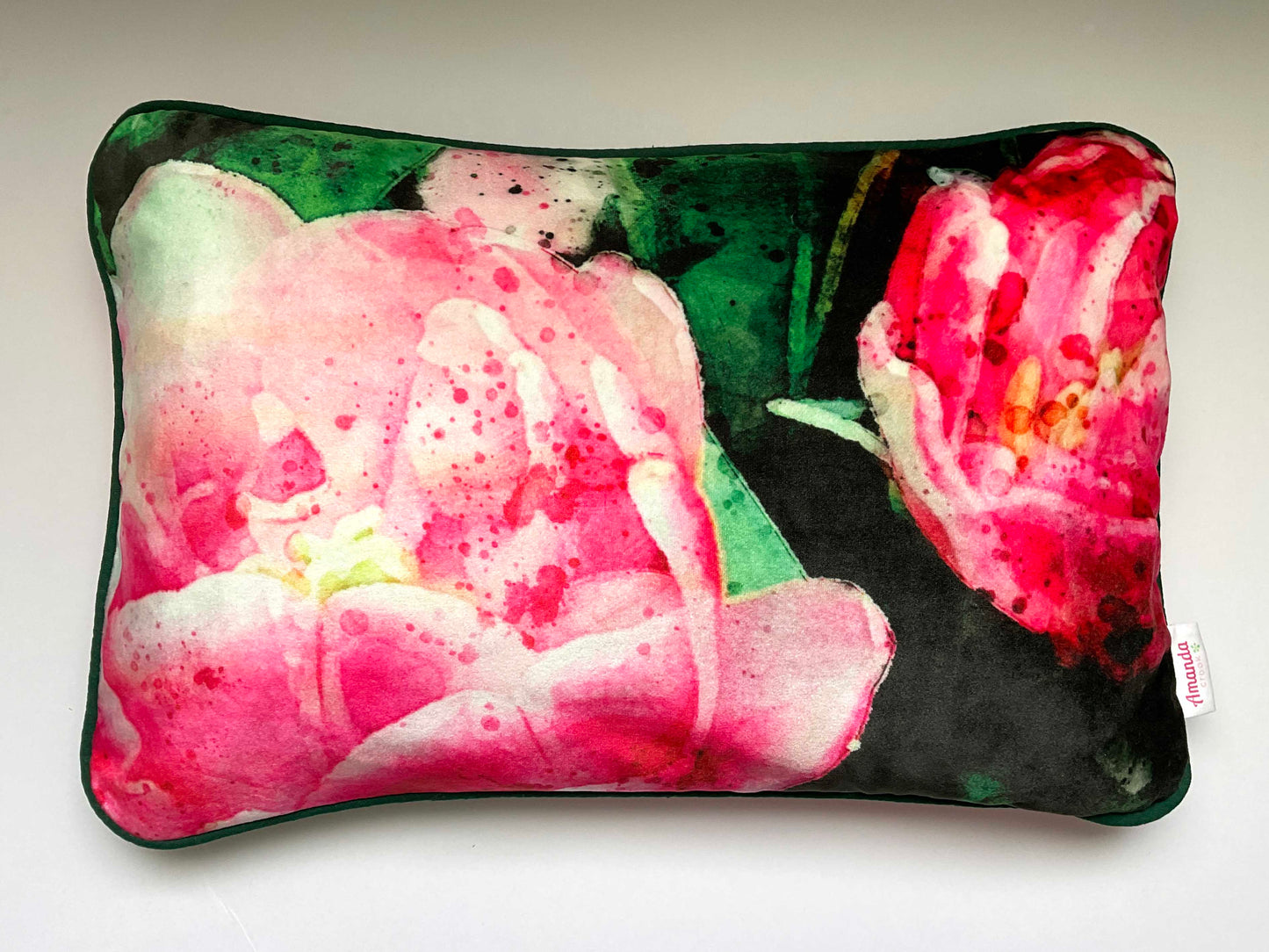 Velvet Cushion Cover: Tulips 3 (Small)