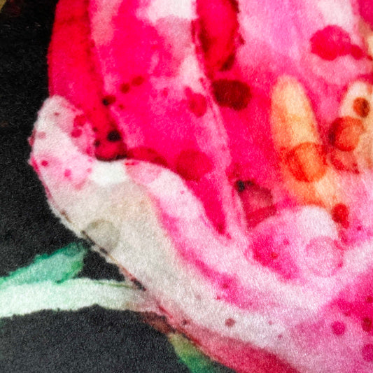 Velvet Cushion Cover: Tulips 3 (Small)