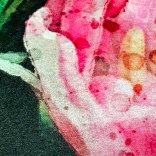 Velvet Cushion Cover: Tulips 3 (Large)