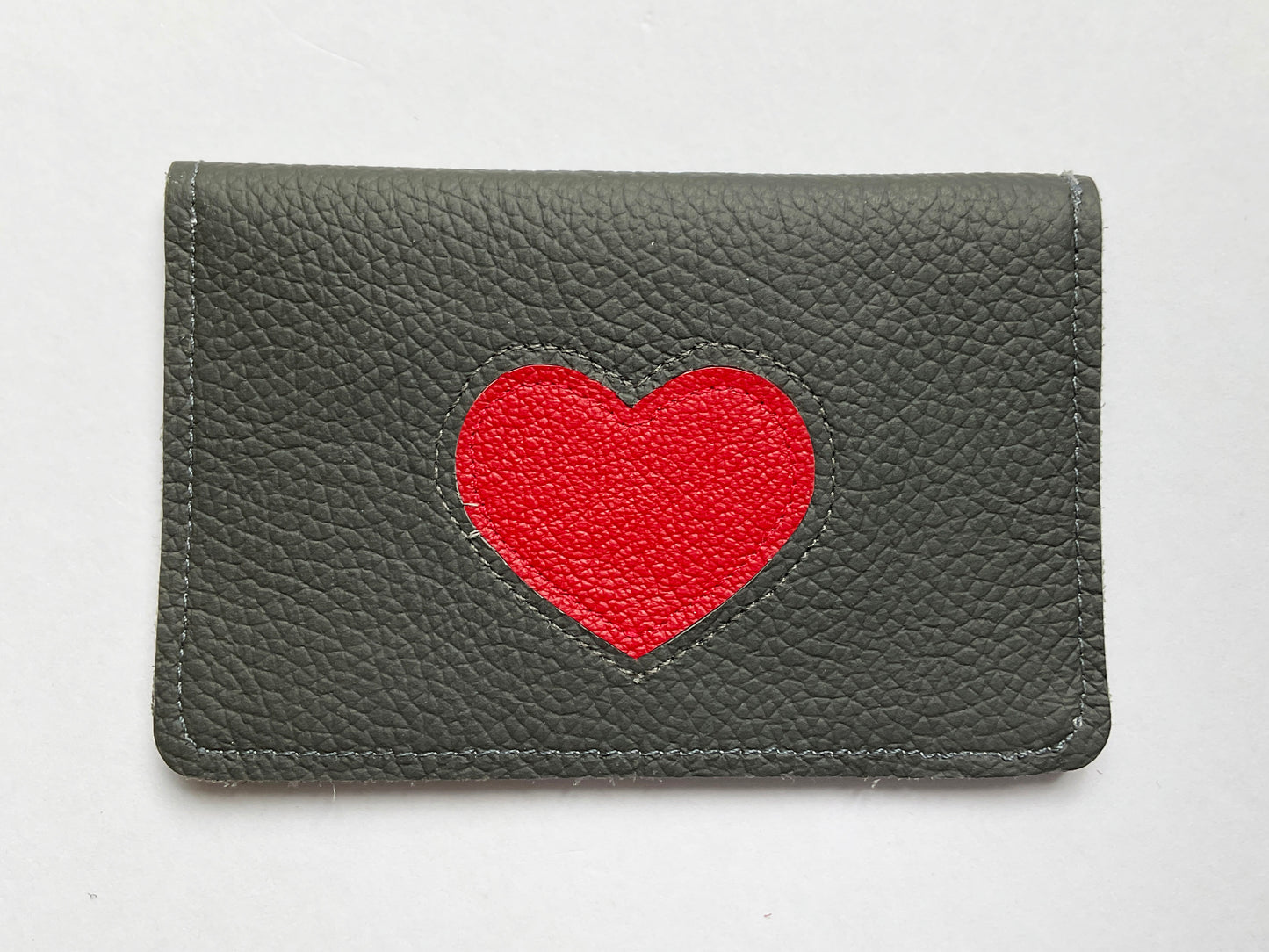 Leather Cardholder: Heart 04