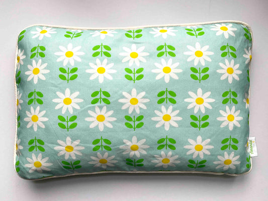 Linen-Cotton Cushion Cover: Stalk B • Green (Small)