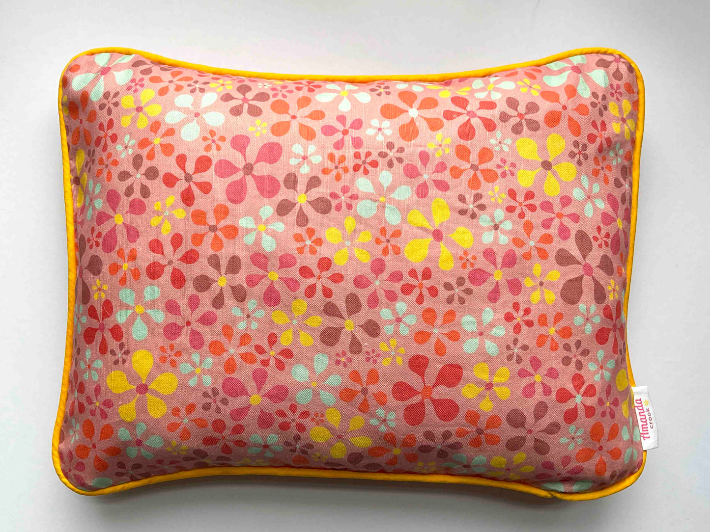 Linen-Cotton Cushion Cover: Bloom • Patience (Small)
