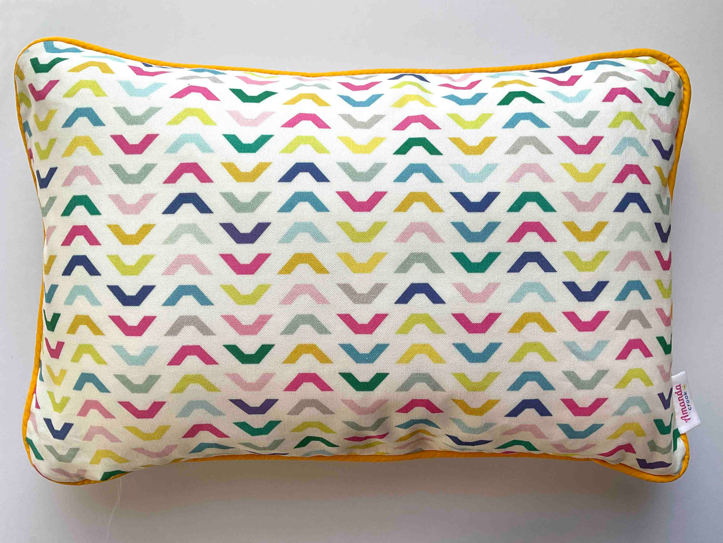 Linen-Cotton Cushion Cover: Chevron • Taze (Small)