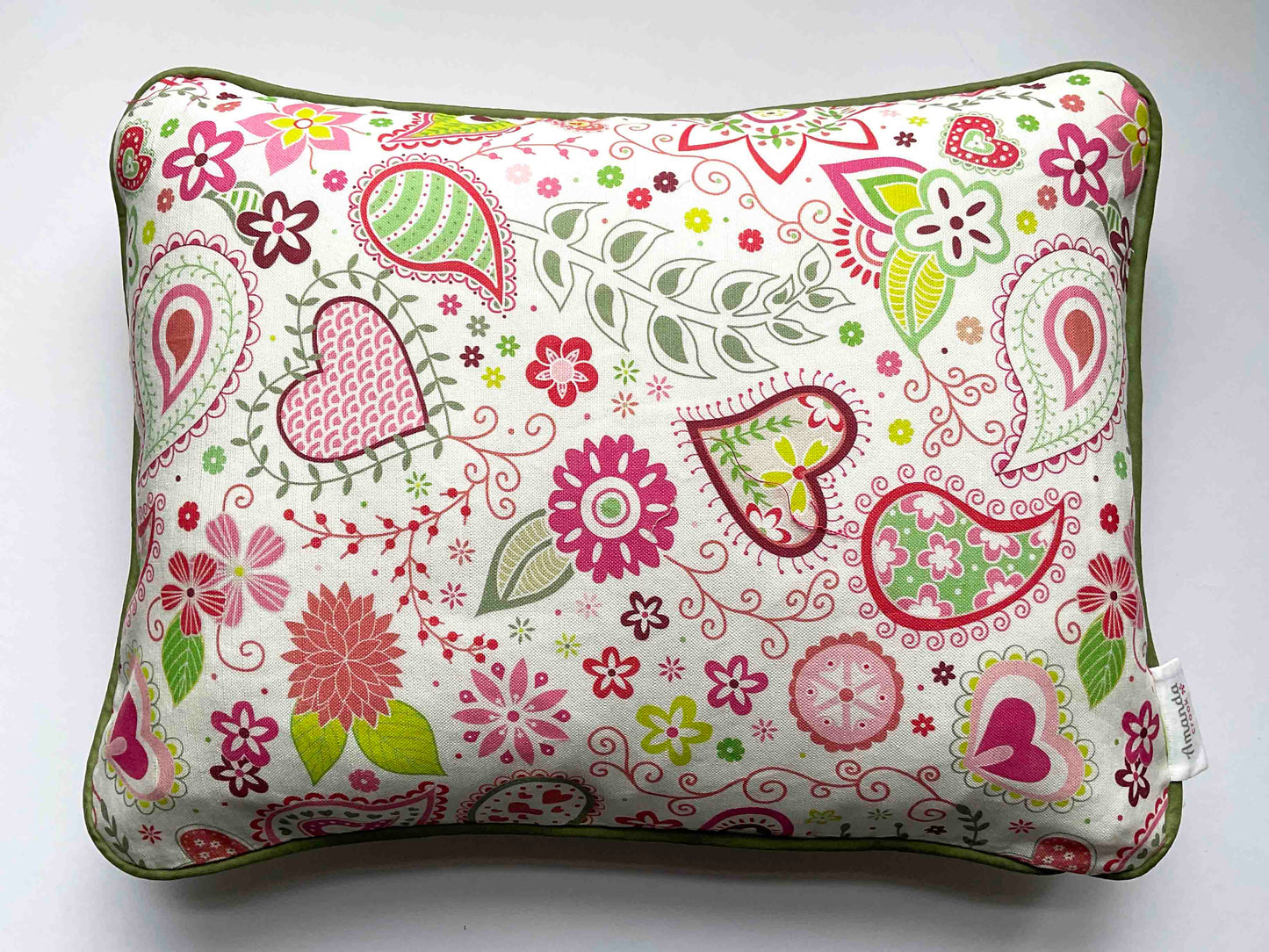 Linen-Cotton Cushion Cover: Paisley • Elsa (Small)
