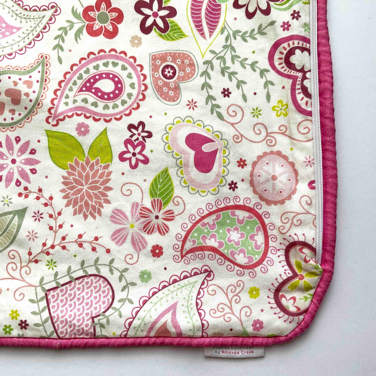 Linen-Cotton Cushion Cover: Paisley • Elsa (Small)