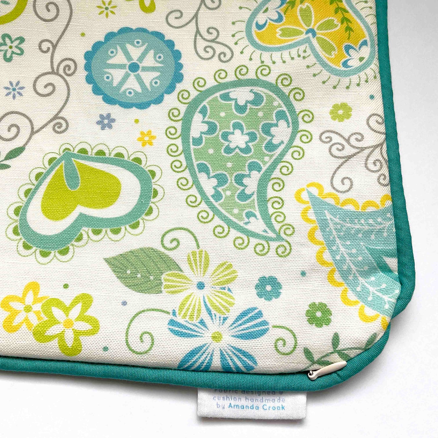 Linen-Cotton Cushion Cover: Paisley • Lucetta (Small)