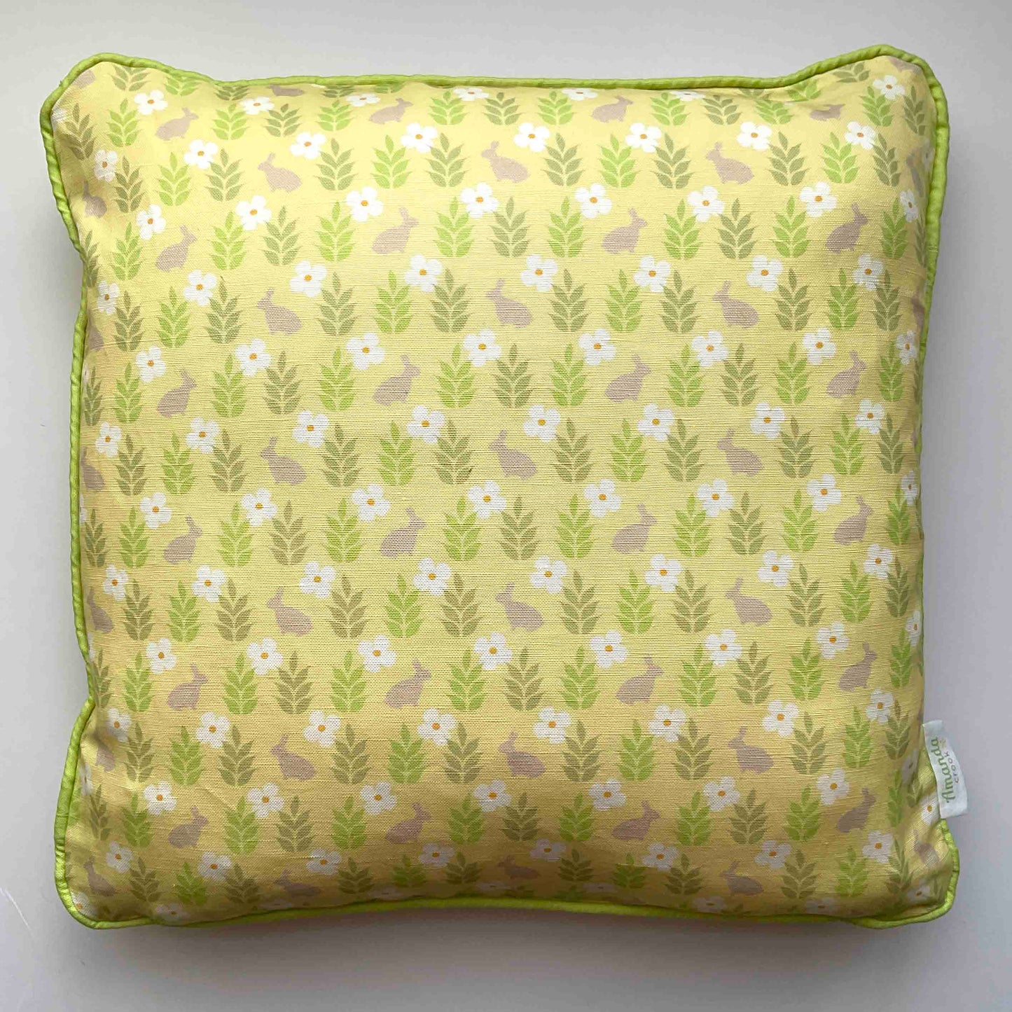 Linen-Cotton Cushion Cover: Rabbit • Ann (Small)