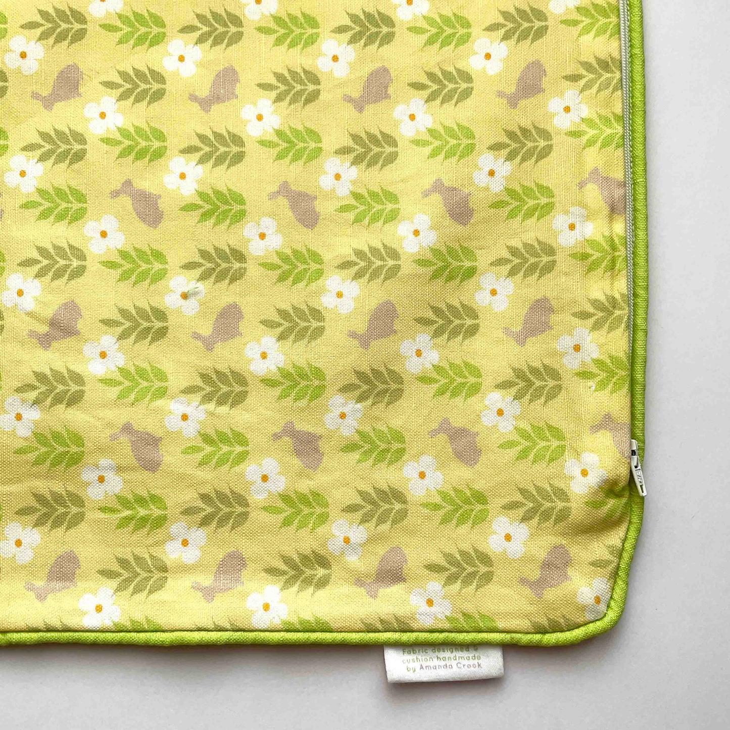 Linen-Cotton Cushion Cover: Rabbit • Ann (Small)