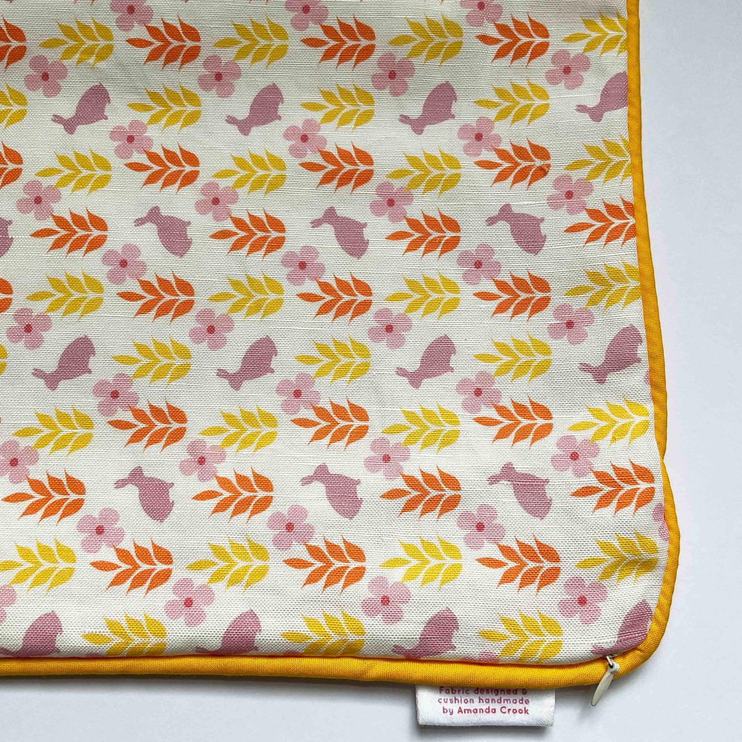 Linen-Cotton Cushion Cover: Rabbit • Lara (Small)