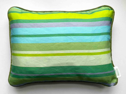 Linen-Cotton Cushion Cover: Stripe • Bianca (Small)