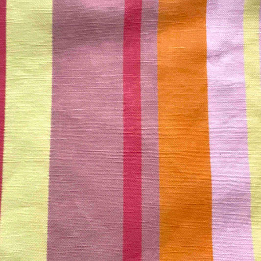 Linen-Cotton Cushion Cover: Stripe • Lily (Small)