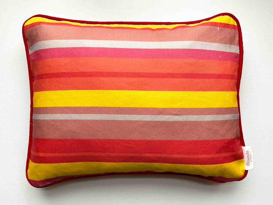 Linen-Cotton Cushion Cover: Stripe • Patience (Small)