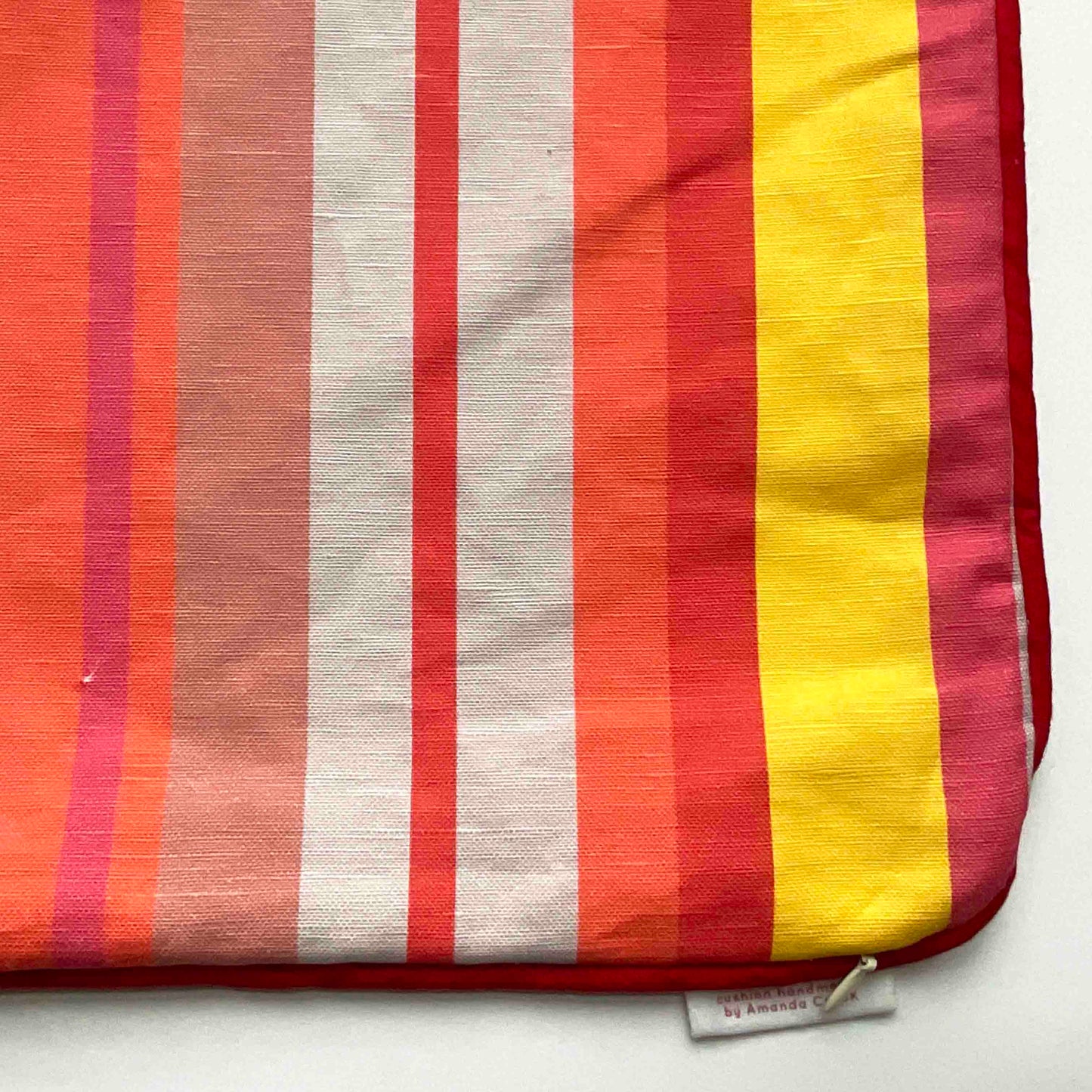 Linen-Cotton Cushion Cover: Stripe • Patience (Small)