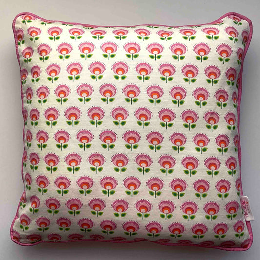 Linen-Cotton Cushion Cover: Sprig • Maria (Small)