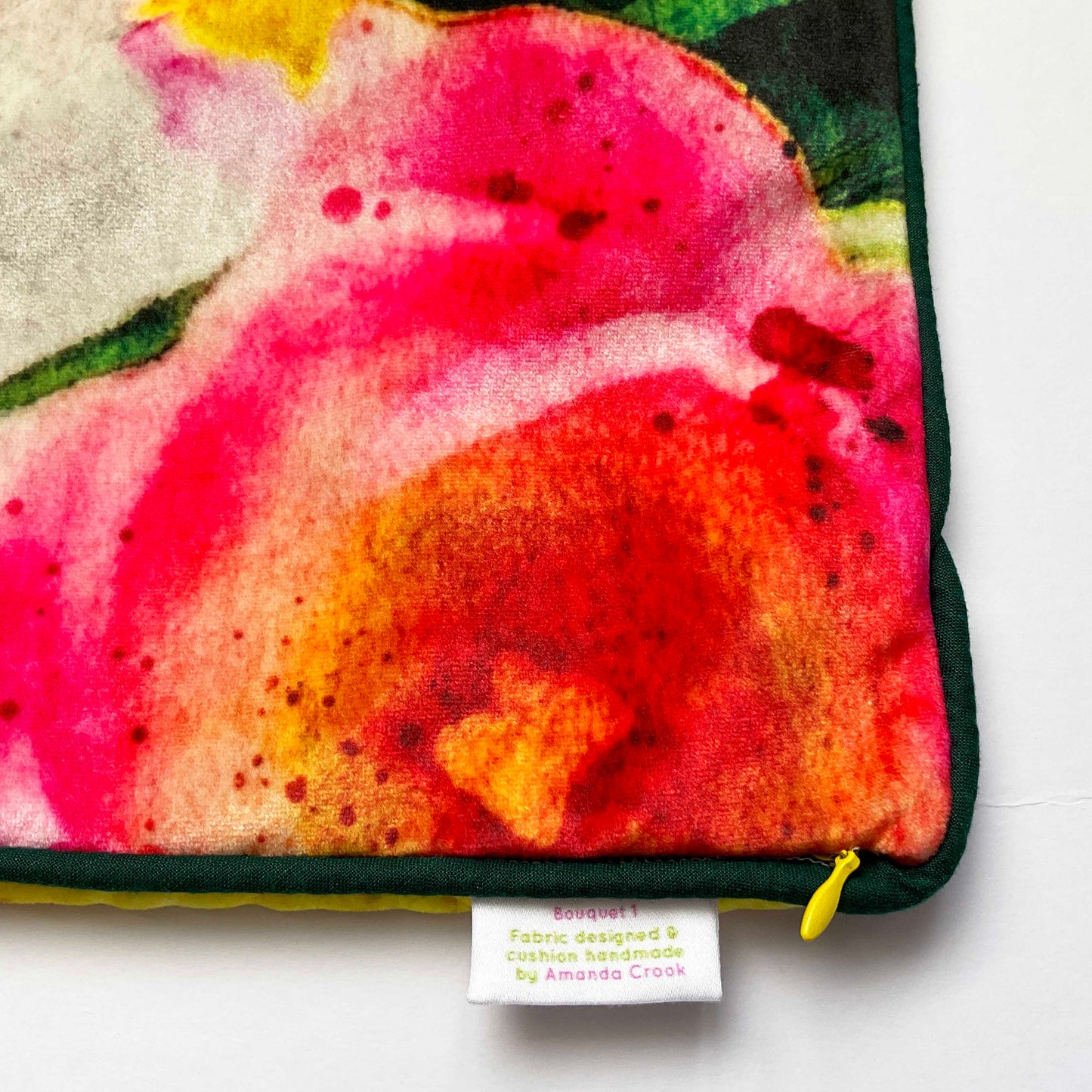 Velvet Cushion Cover: Bouquet 1 (Small)