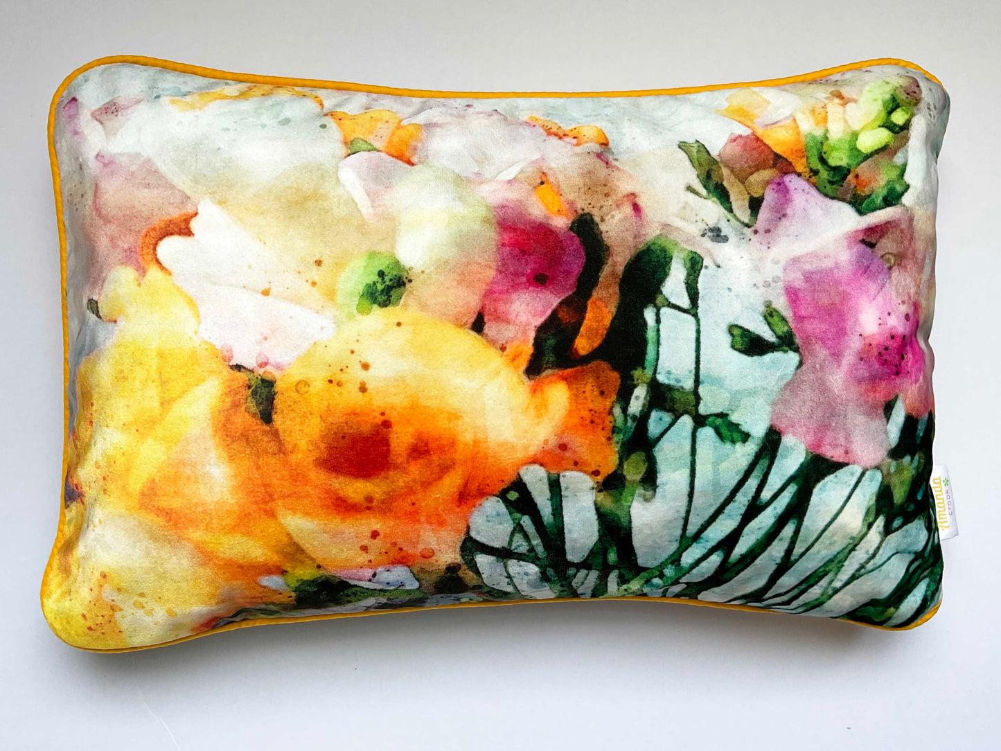 Velvet Cushion Cover: Freesia 2 (Small)