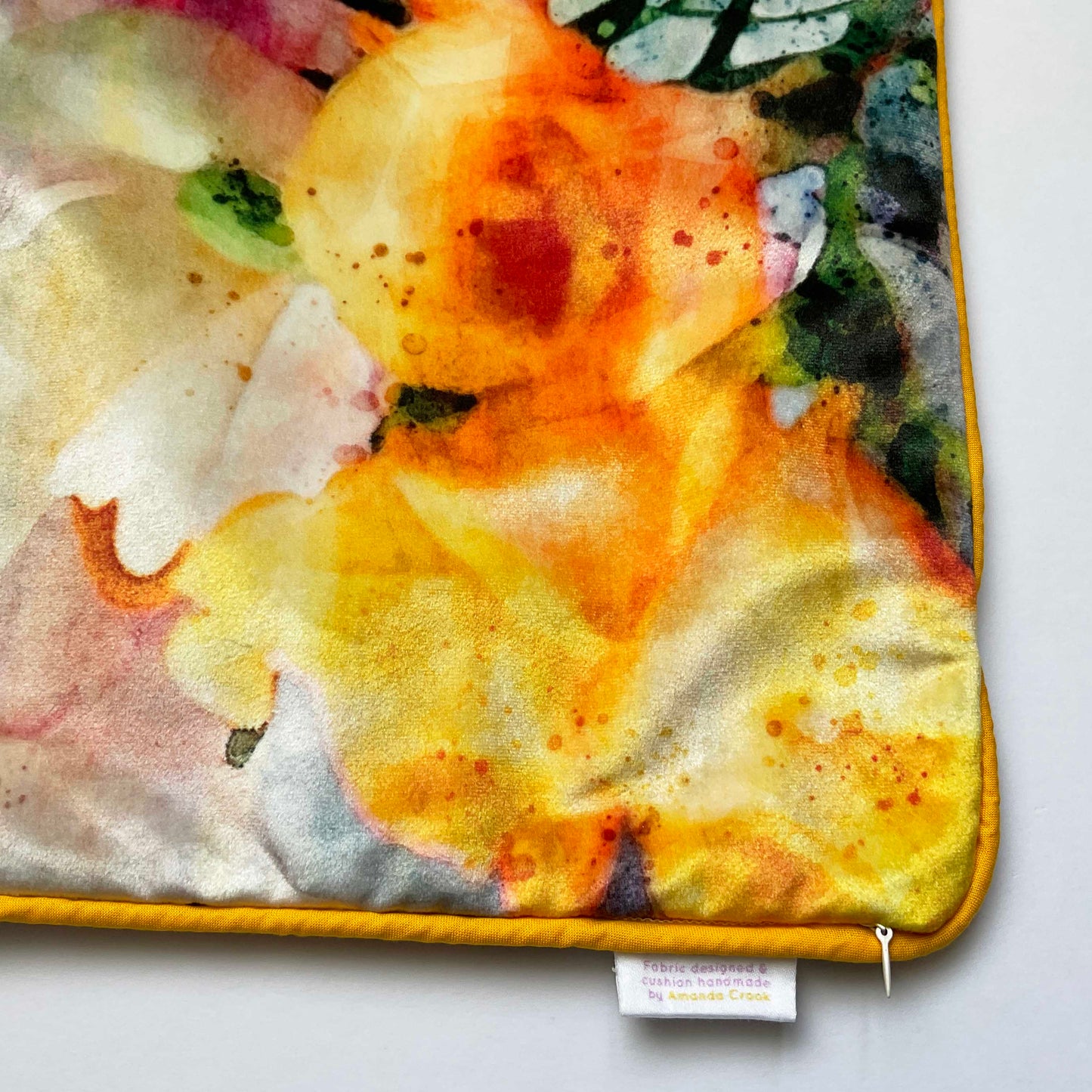Velvet Cushion Cover: Freesia 2 (Small)