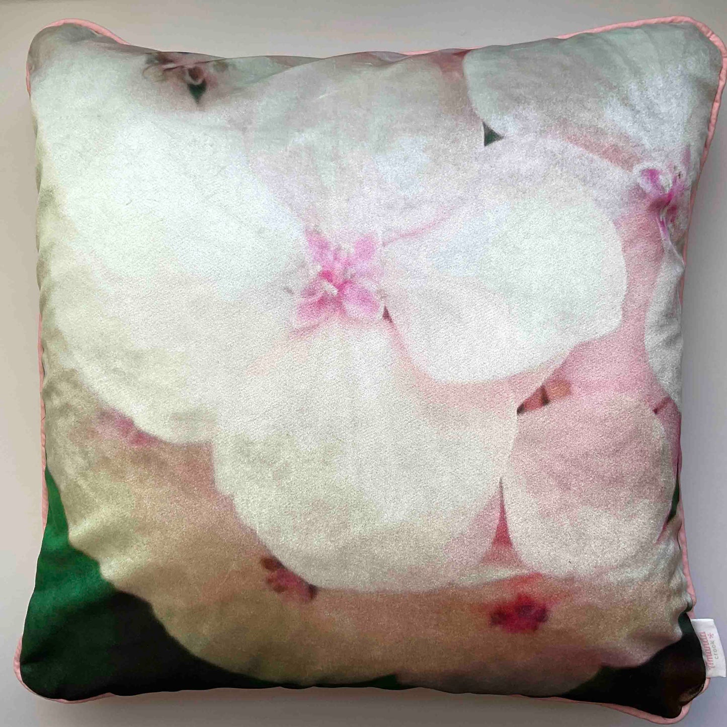 Velvet Cushion Cover: Hydrangea 2 (Large)