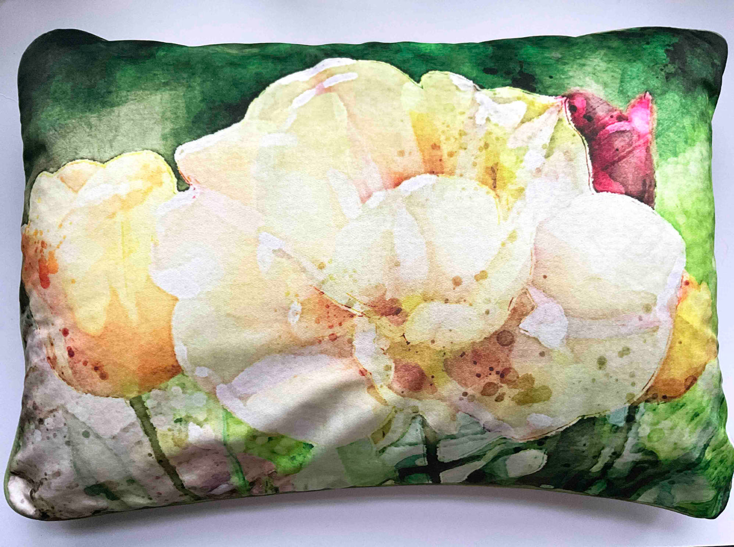 Velvet Cushion Cover: Tulips 2 (Large)